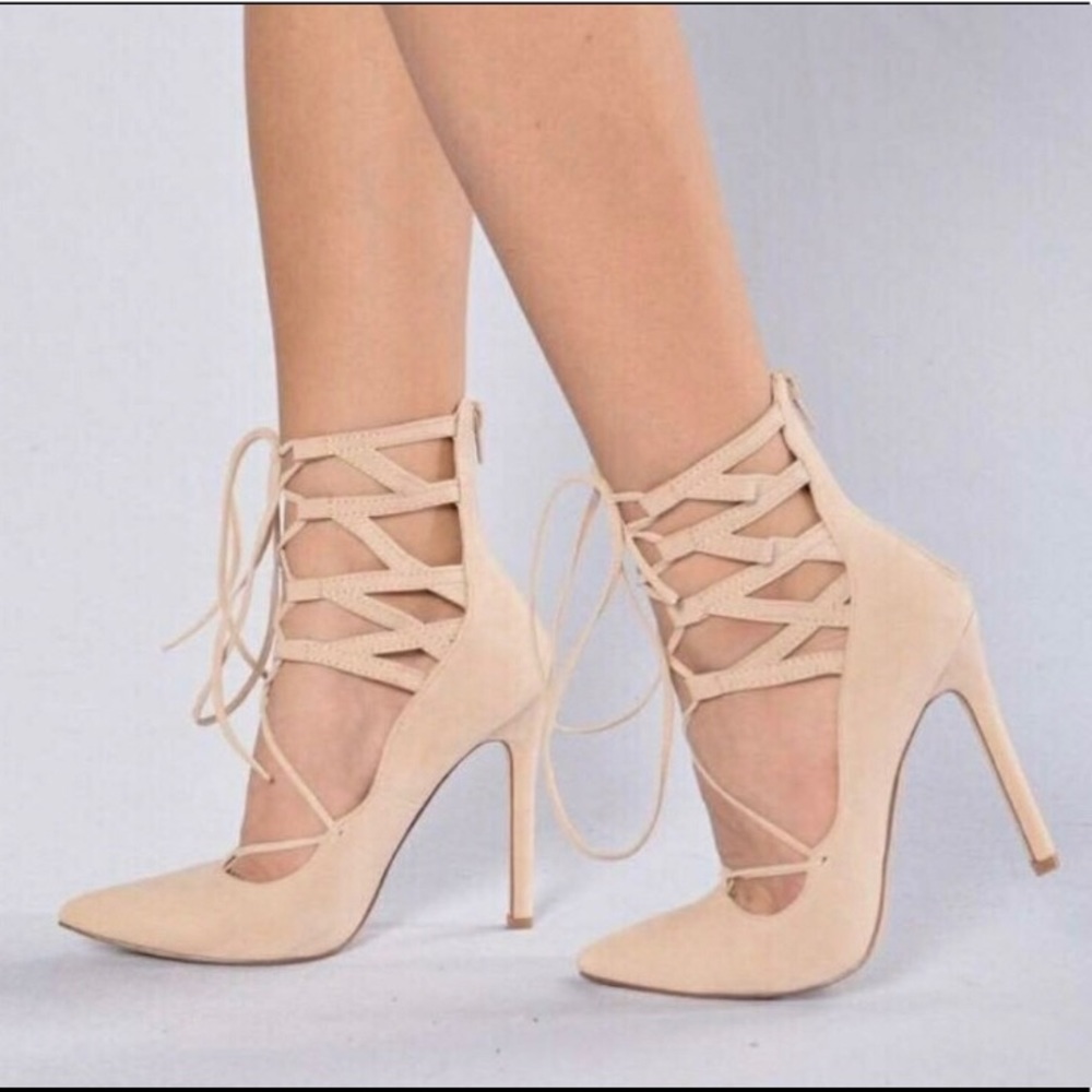Strappy heels